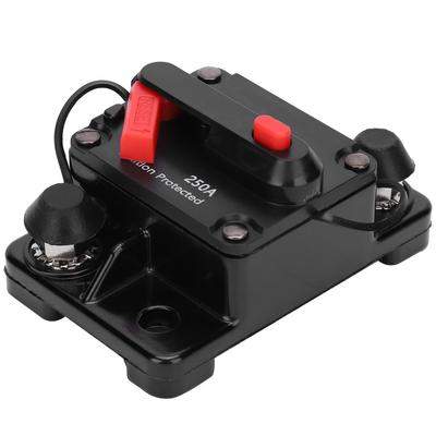 Sicherungsautomat Selbstrückstellend Sicherungshalter Kupfer Wasserdicht Automatischer Schalter Rot DC12?42V250A