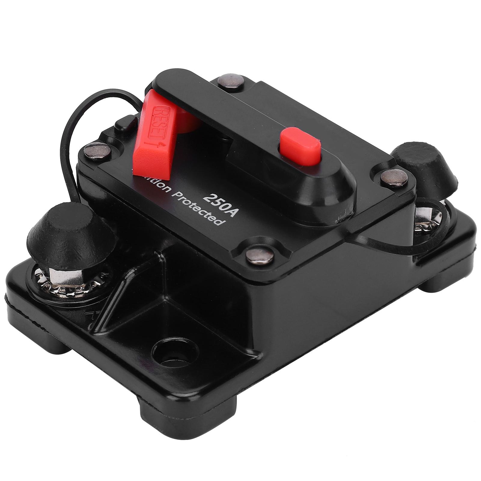 

Circuit Breaker Auto Reset Fuse Holder Copper Waterproof Automatic Switch Red DC1242V250A