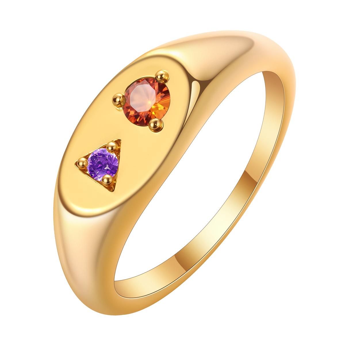 

Kinitial Colorful Crystal Zircon Rings For Women Engagement Wedding Anniversary Ring Light Luxury Fashion Jewelry Gifts