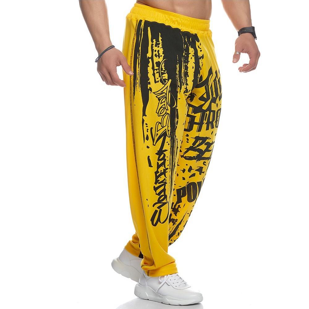 Muscle Fitness Men's Quick-Dry Printed Training Pants – Autumn/Winter Collection