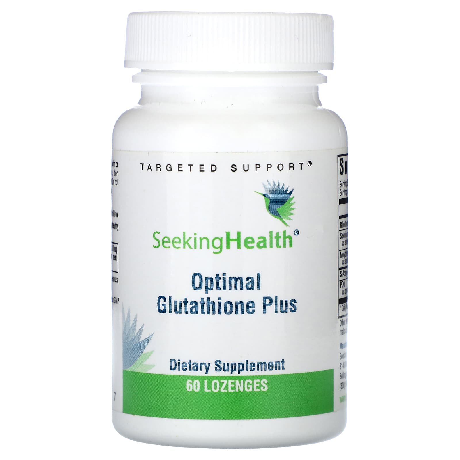 

Seeking Health, Optimal Glutathione Plus, 60 Lozenges