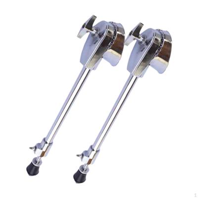 2 Pieces Drum Legs Accessory Professional Stable Sturdy Feet Easy To Install Percussion
