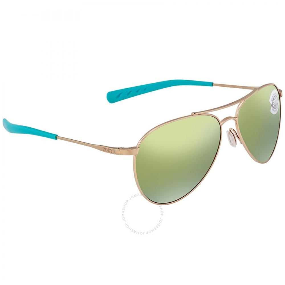 Costa Del Mar Piper Green Mirror Polarized Glass Ladies sunGlasses Pip 126 Ogmglp 58 6s60036 00311 58