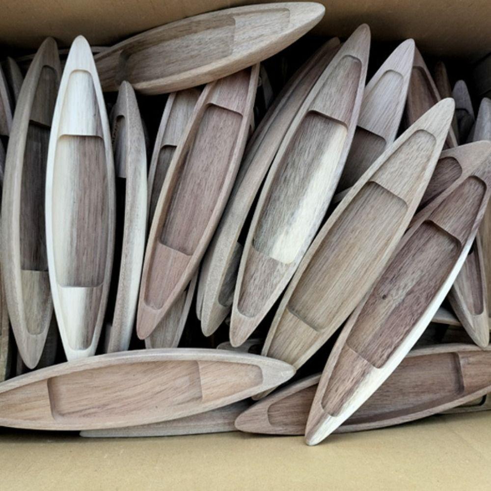 Mini Canoe Wooden Boat Model Vintage Decor Boat Model Ornaments Fishing Boat Decor Desk Ornament