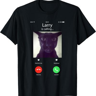Evil Larry Cat Funny Cat Meme Lover T-Shirt for Men Women Kids