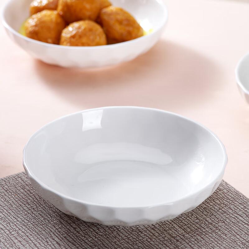Sky Top Crystal Series 4.75-inch Bone China Snack Plates - Set of 4