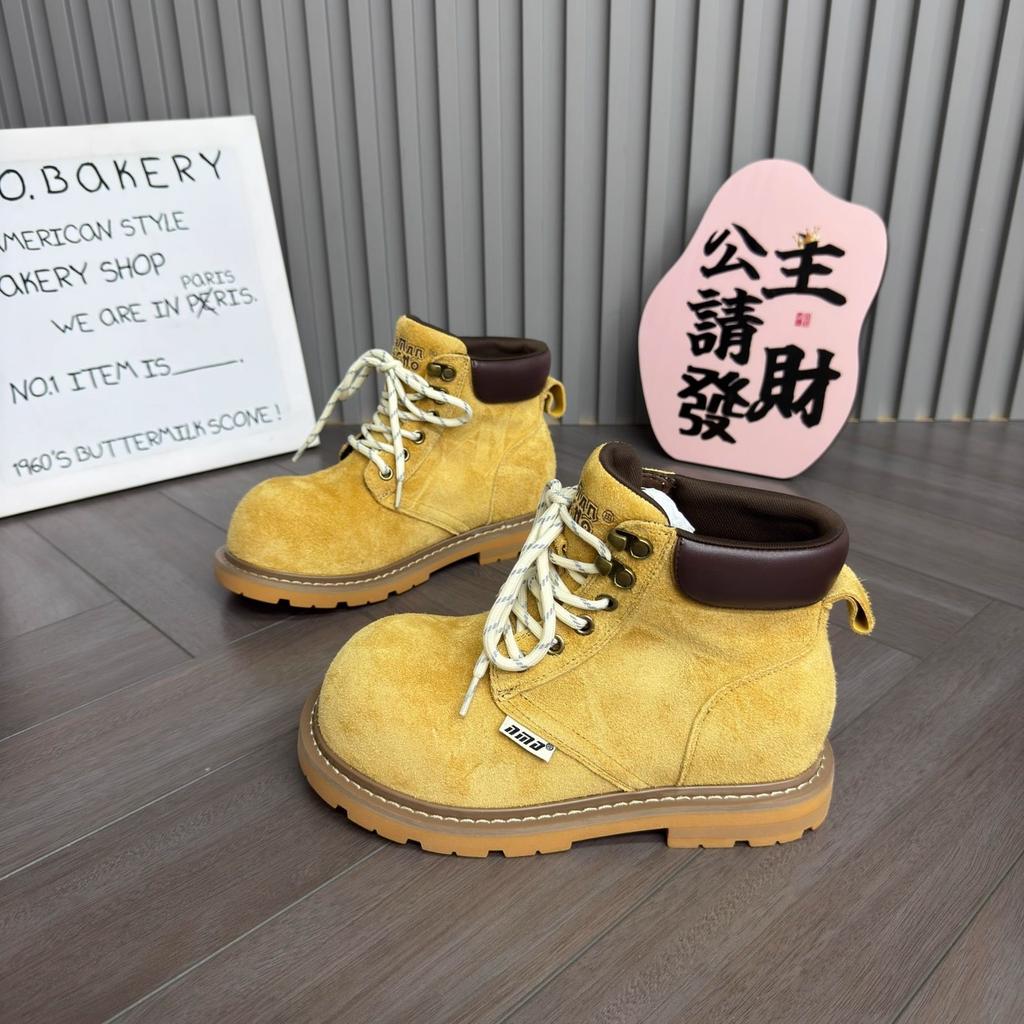 Kapibara Ugly Cute Big Head Martin Boots Women's 2025 New Versatile Outdoor Tooling Rhubarb Boots