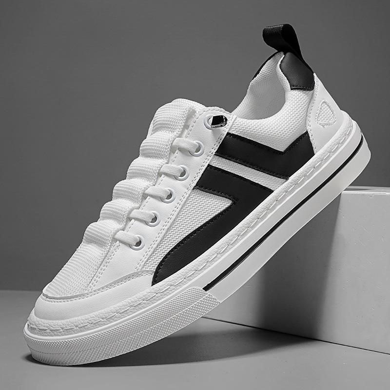 Canvas Men'S Shoes Spring Versatile Soft Sole Low-Top Casual Flat Shoes One Pedal White Cloth Shoes Sports Wear-Resistant Tide Shoes