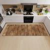 Wood Plank Stripe Color Pattern Home Kitchen Floor Mat Door Front Decoration Floor Mat