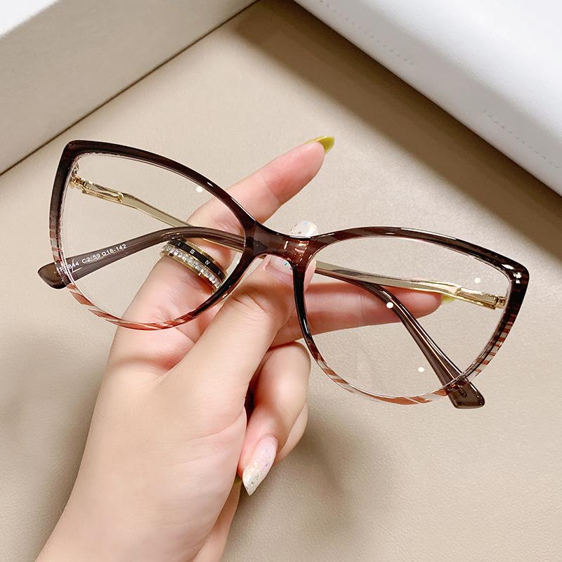 New Sexy Cat Eye Myopia Glasses Women 2024 Optical Fashion Eyeglasses Blue Light Blocking Nearsighted Glasses -1 -1.5 -2 -2.5 -3