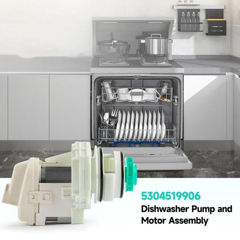 Universal Dishwasher Pump and Motor Assembly 5304519906 Dishwasher Pump Motor Assembly Easy Installation and Durability