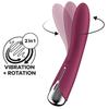 G-spot Vibrator Spinning Vibe 1 - 11 X 3cm Raspberry - Satisfyer - G-spot