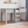 Kids Bunk Bed Concrete Grey 80 x 200 cm Engineered Wood