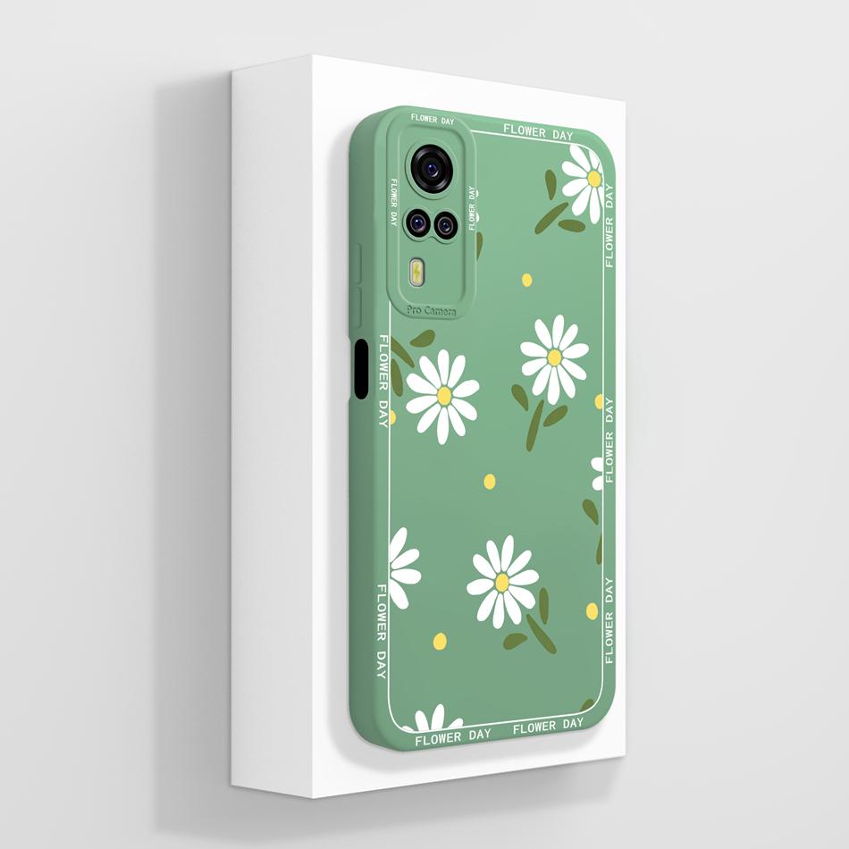 Per Vivo Y51 Y51A Y53S Y31 Y33 Custodia Squisita Cover Posteriore per Telefono Per Vivo Y 51(2020) Y 31 (2021) Cover Morbida in Silicone Liquido