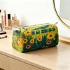 Multi Functional Plush Makeup Organizer With Zipper Closure For Home Use Storage