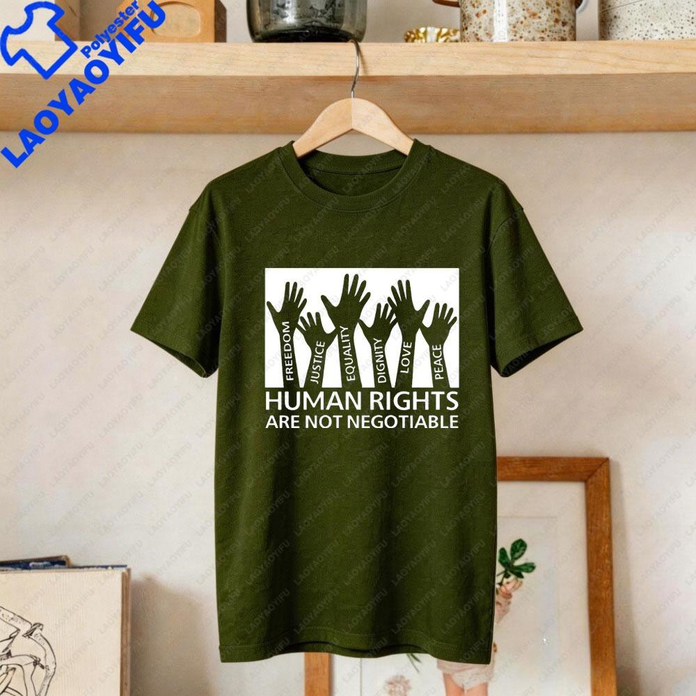 

Women Equality TShirts HuUnisex Rights Are Not Negotiable Printed Shirt Freedom Justice Tee Tops Summer Women Clothes 4XL