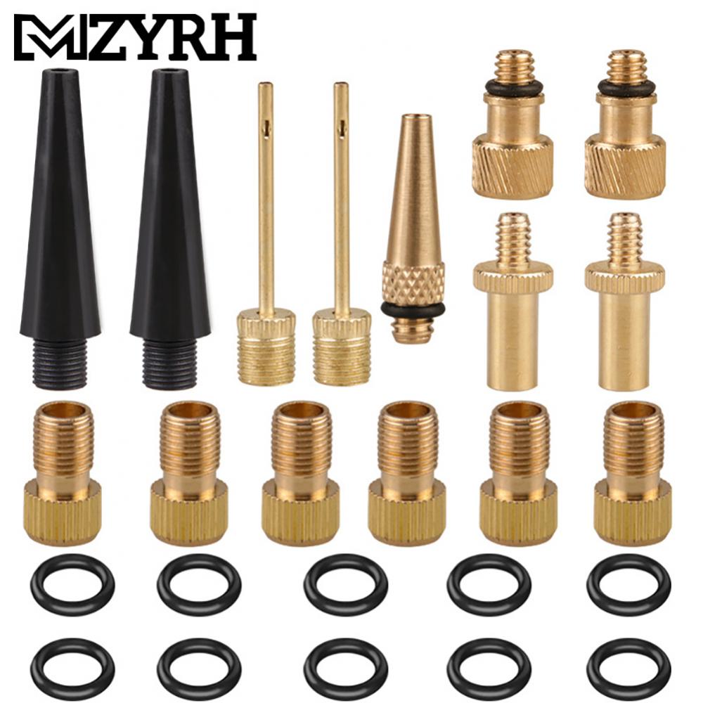 Presta Valve Adapter Bike Tire Valve Adapters DV AV SV Tire Inflator Adapters Set Ball Pump Needle Inflation Devices Accessories