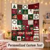 Wall Hanging TapestryChristmas Custom Name Print Art For Indoor Home Room Decoration Holiday Gift