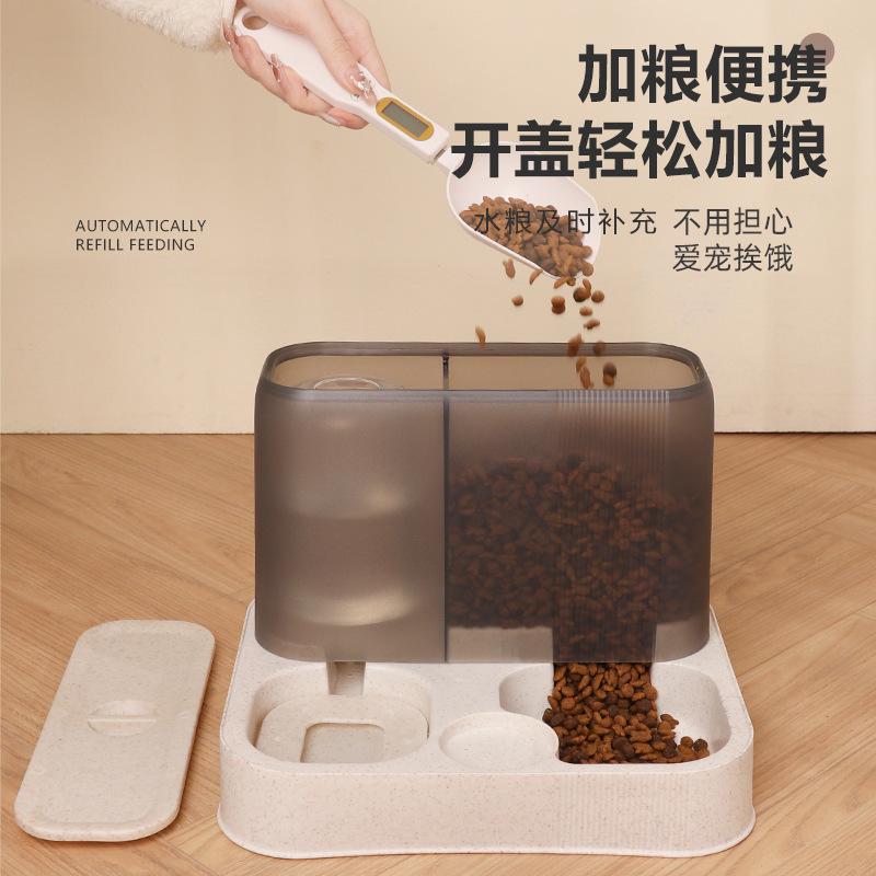 Pet cat food dog food automatic feeder intelligent timing quantitative cat food feeder drinking water two-in-one machine