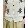 Tencel Linen Blend Jacquard Knit Polo Shirt