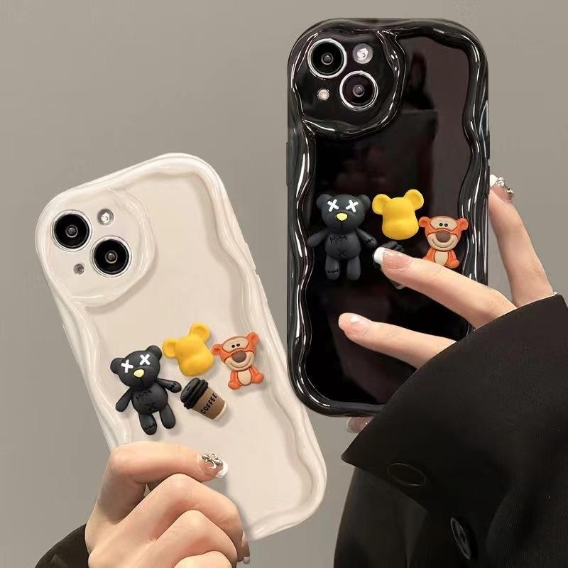 Applicable To iPhone17Pro Mobile Phone Case 16 Creative 15Pro Three-dimensional 14 Doll 7P Apple 12 Anti-drop 11 Soft Case