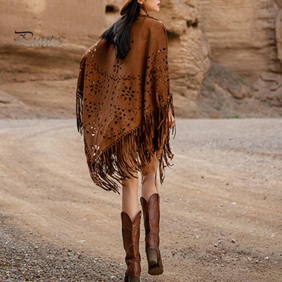 Winter Accessory Women Shawl Warm Fabric Solid Color Versatile Hollow Classic Tassels Hem Scarf Comfortable Wrap