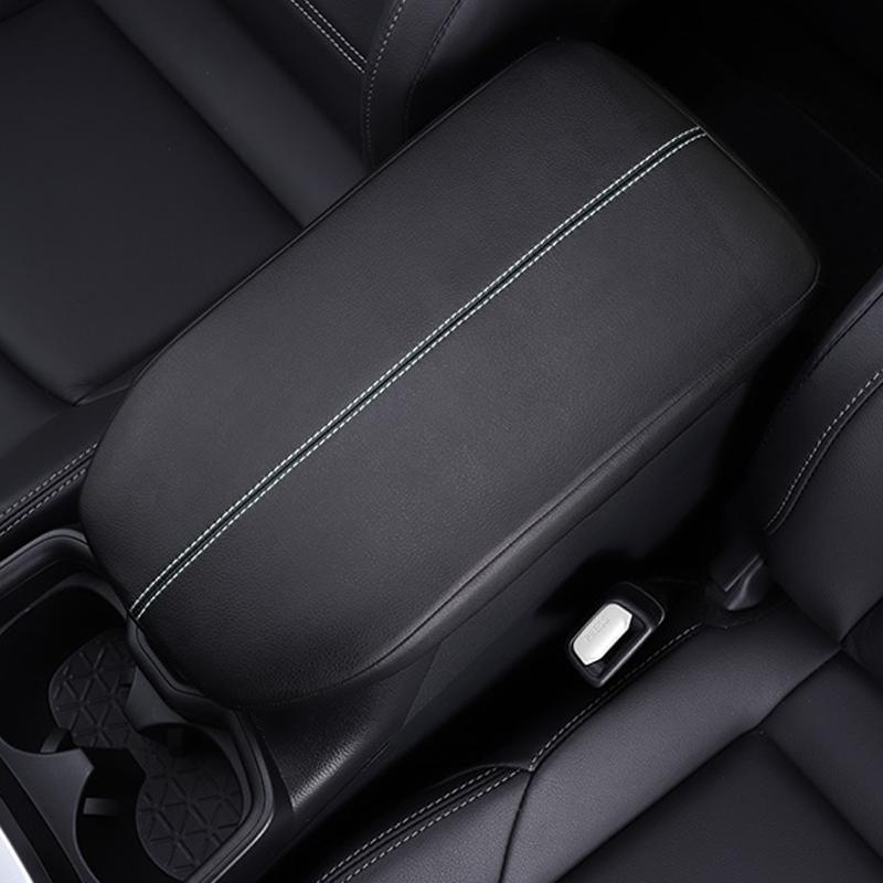 For Toyota RAV4 -2025 Car Central Armrest Box Cover Microfiber Leather Black Armrest Box Sleeve Case Interior Accessory