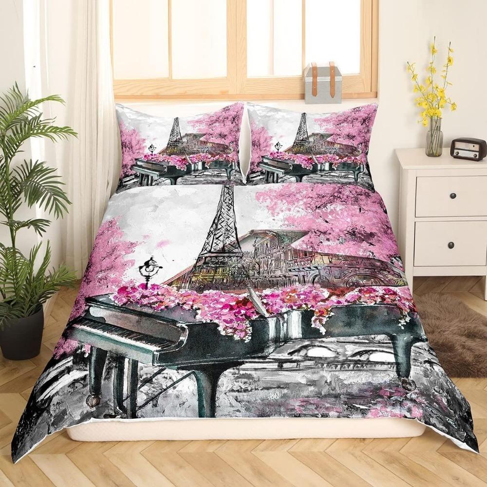 Girls White Swan 3D Duvet Cover Set Microfibre Duvet Cover with Zip and 2 Pillowcases Cartoon Ballerina  Children's Bed Linen