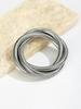 A Personalized Simple and Cool Style Multi-Layered Winding Line Spring Bracelet