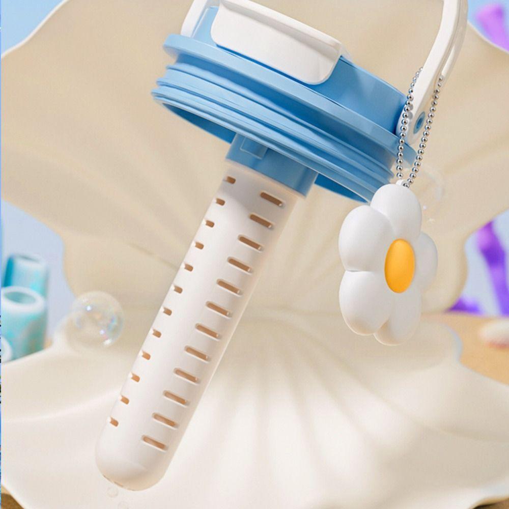 New 880ml Thermal Cup Ocean Pattern Large Capacity Vacuum Cup with Handle Ceramic Liner Insulated Cup Travel