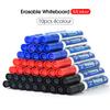 10er Set Whiteboard-Marker, 2,0 mm Spitze, Schwarz Blau Rot Grün Hohes Tintenvolumen, Büro-Lehrstift, Klare Handschrift & Leicht Abwischbar