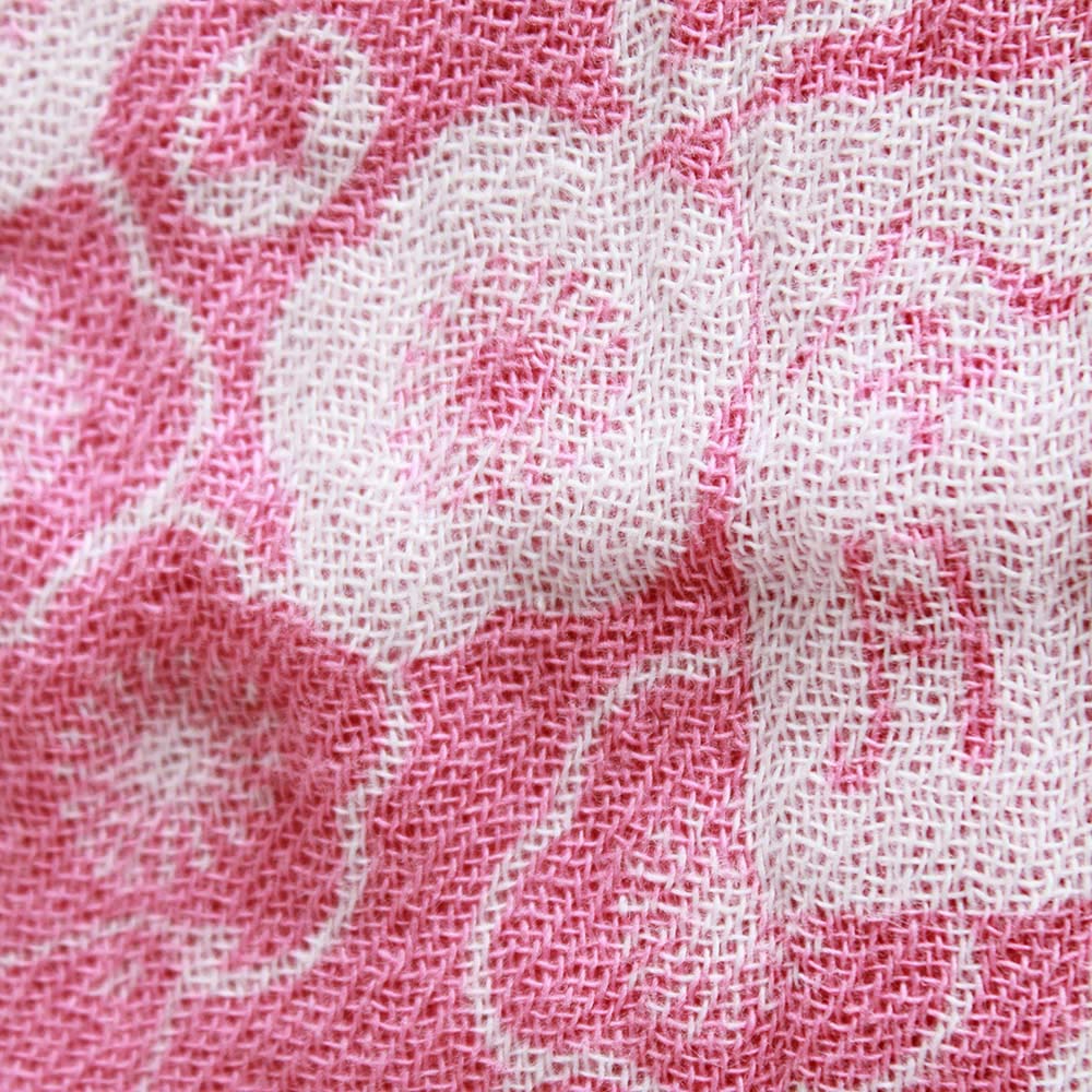 Imabari Towel Contex Discharge Printed Tenugui High-Color (Pink/Plum Blossom)