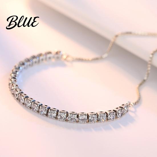 Gold-plated Bracelet Women Cubic Zirconia Detailing Adjustable Length Non-staining Skin