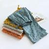 Cotton Floral Pajama Pants Women Big Size Double Gauze Girl Home Trousers Autumn Winter Loose Lace Up Sleeping Casual