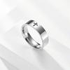 Lover 6cm Stainless Steel Cross Ring