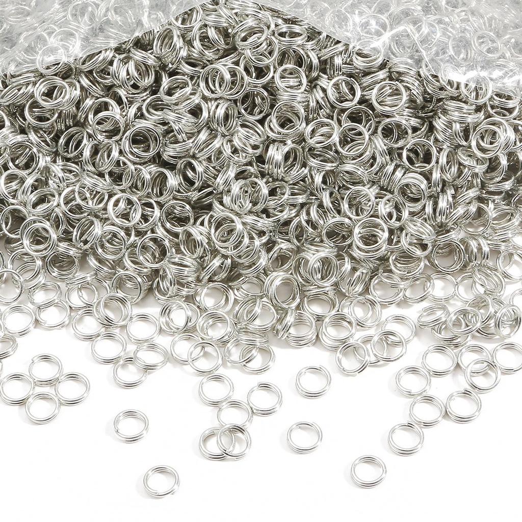 200-500Pcs Iron Double Ring Jump Ring For DIY Necklace Bracelet Jewelry Making Craft Accessories