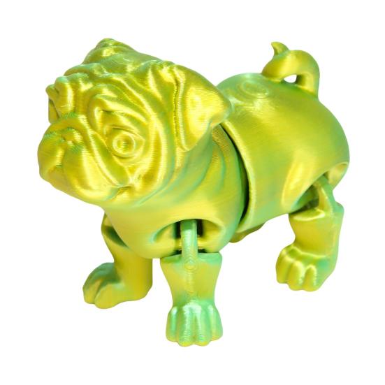 

3D-печатная модель собаки, коллекционная игрушка-фиджет, щенок, украшение с подвижными суставами, гибкая, стресс H