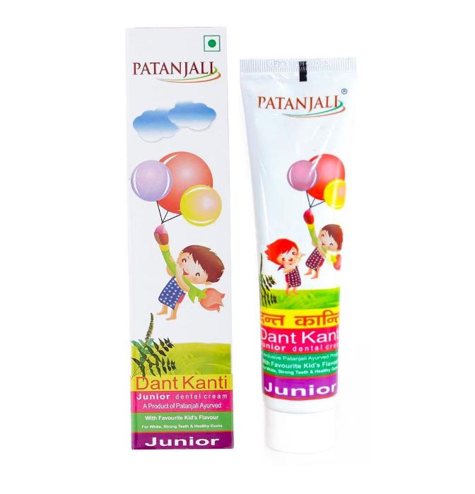 

Дант Кэнти Младший: Детская зубная паста (100 г), Зубная паста Dant Kanti Junior Patanjali