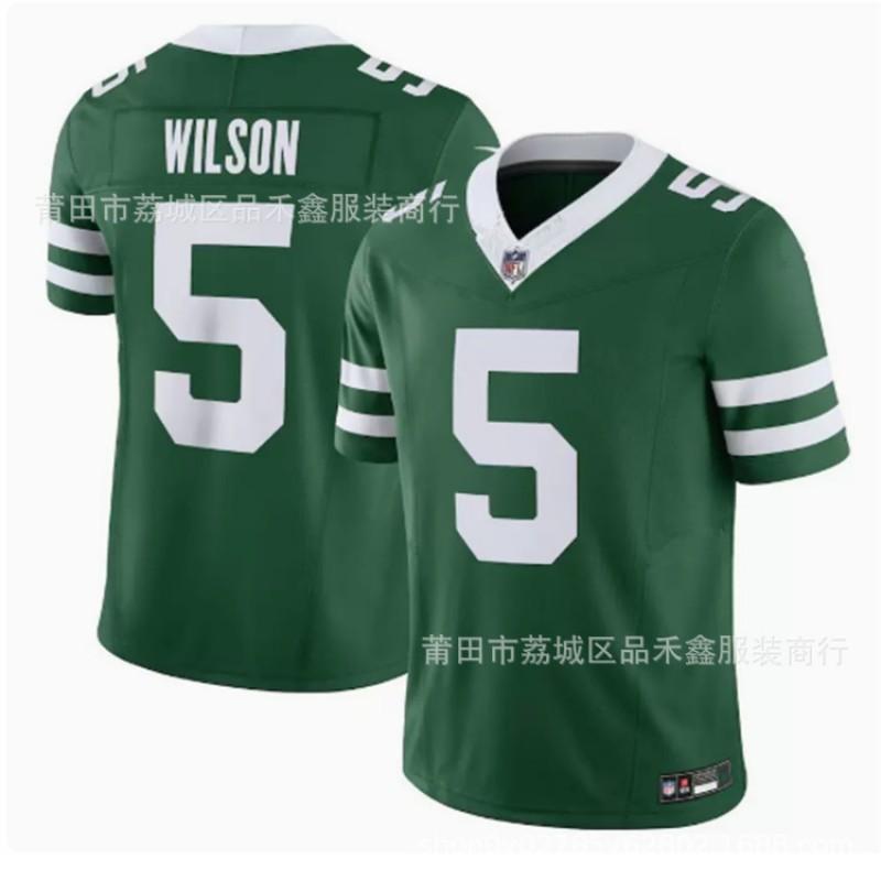 NFL New York Jets Camiseta de Fútbol Personalizada Rogers 8 Gardner 1 5 20 Malla de Algodón Uniforme Deportivo de Equipo Hombres Mujeres