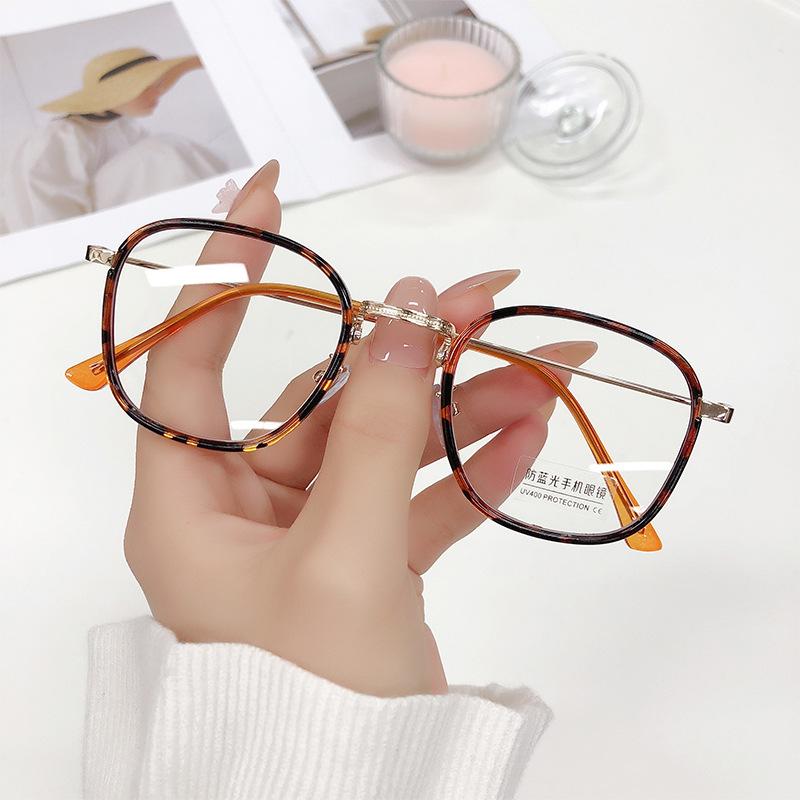 New arrival unisex square glasses for men women metal frame glasses plain glasses Nearsighted Eyewear Glasses -1.0 -2.5 -1.5