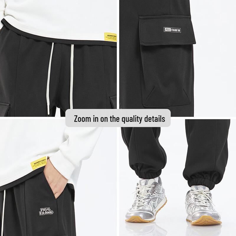 Paul Frank Men's Loose Cargo Jogger Pants