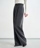 COSTUMEOCLOCK FEMME Boucle Pantalon Large à Un Pli Gris Anthracite Cowpt009Gris Anthracite