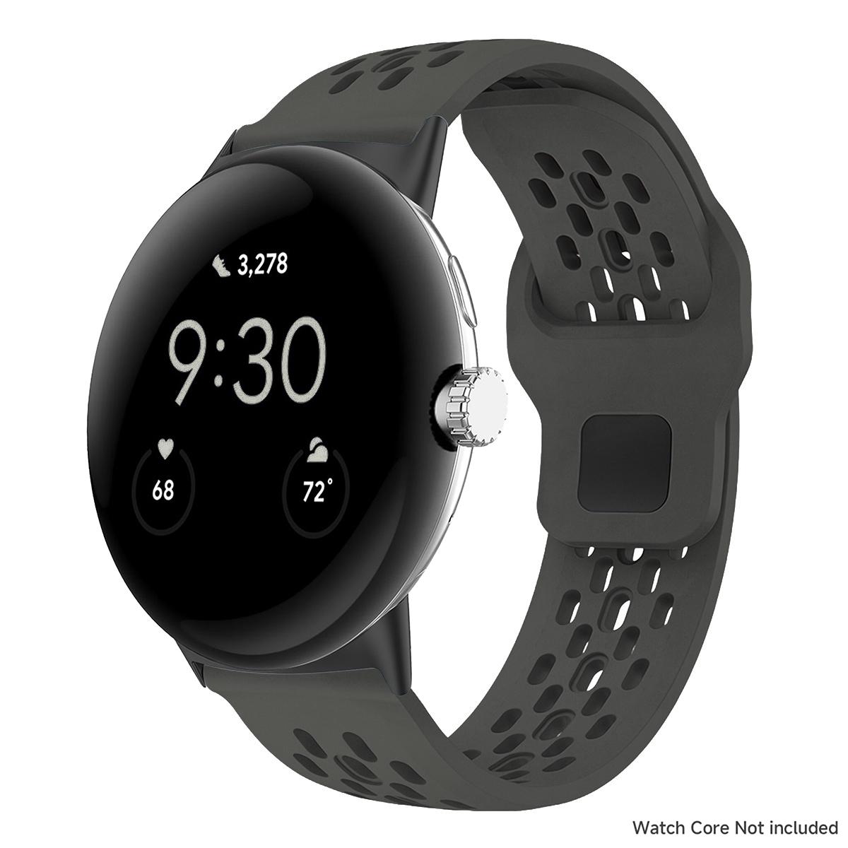 

Дышащий спортивный ремешок из силикона для Google Pixel Watch 4/3/2/1 41 мм, ремешок-браслет для Pixel 3/4 45 мм, сменный мягкий браслет для умных часов For Pixel 3 4 45MM