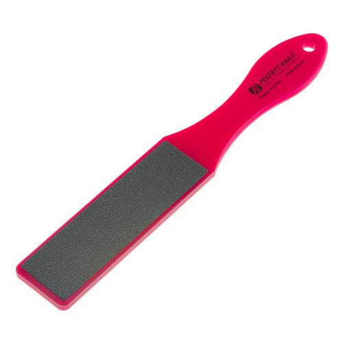 PERFECT NAILS Foot File, Waterproof, Callus Removal Tool for Heels and Bath (Red)