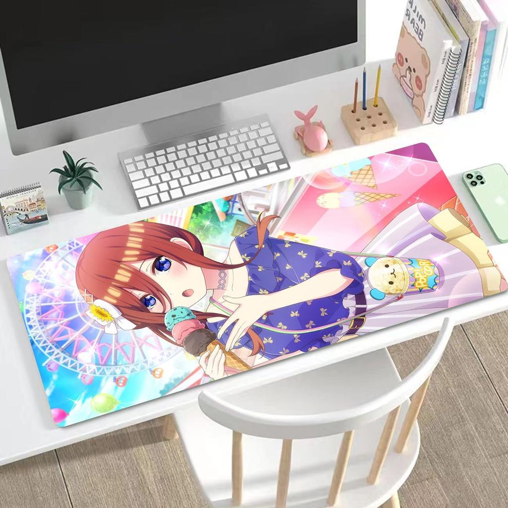 Anime "The Quintessential Quintuplets"King Size Keyboard Pad & Mouse Pad Featuring Ichika, Nino, Miku, Yotsuba, and Itsuki