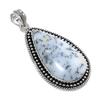 Dendrite Opal Gemstone Handmade 925 Steling Silver Jewelry Pendant 2.36" SU-9635