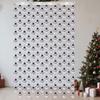 WTEMPO Christmas Snowman Santa Claus Christmas Tree Pattern Tassel Curtains Christmas Party Background Decor Props Christmas Festival Party Banners
