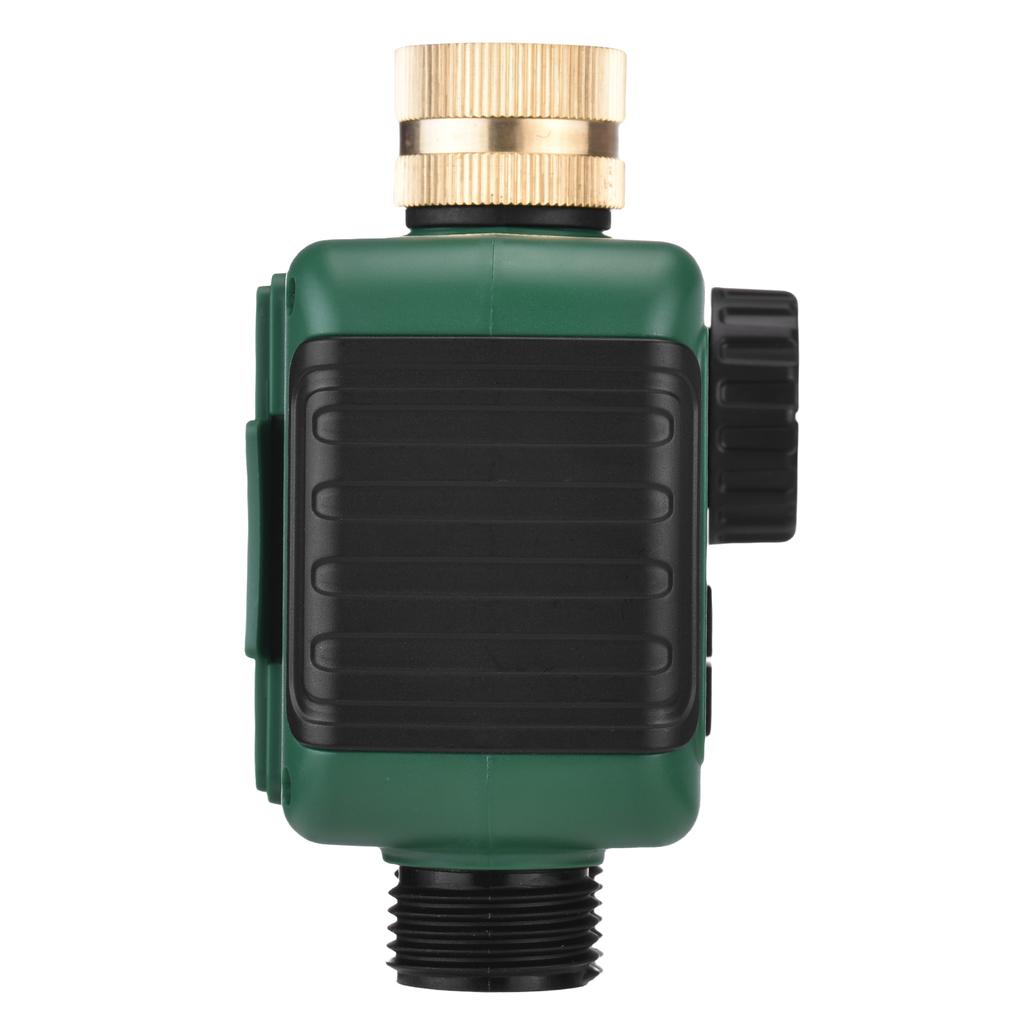 Bewässerungstimer Messing Einlass Smart Regenverzögerungsfunktion 2 Zonen Wasserschlauchtimer für Garten