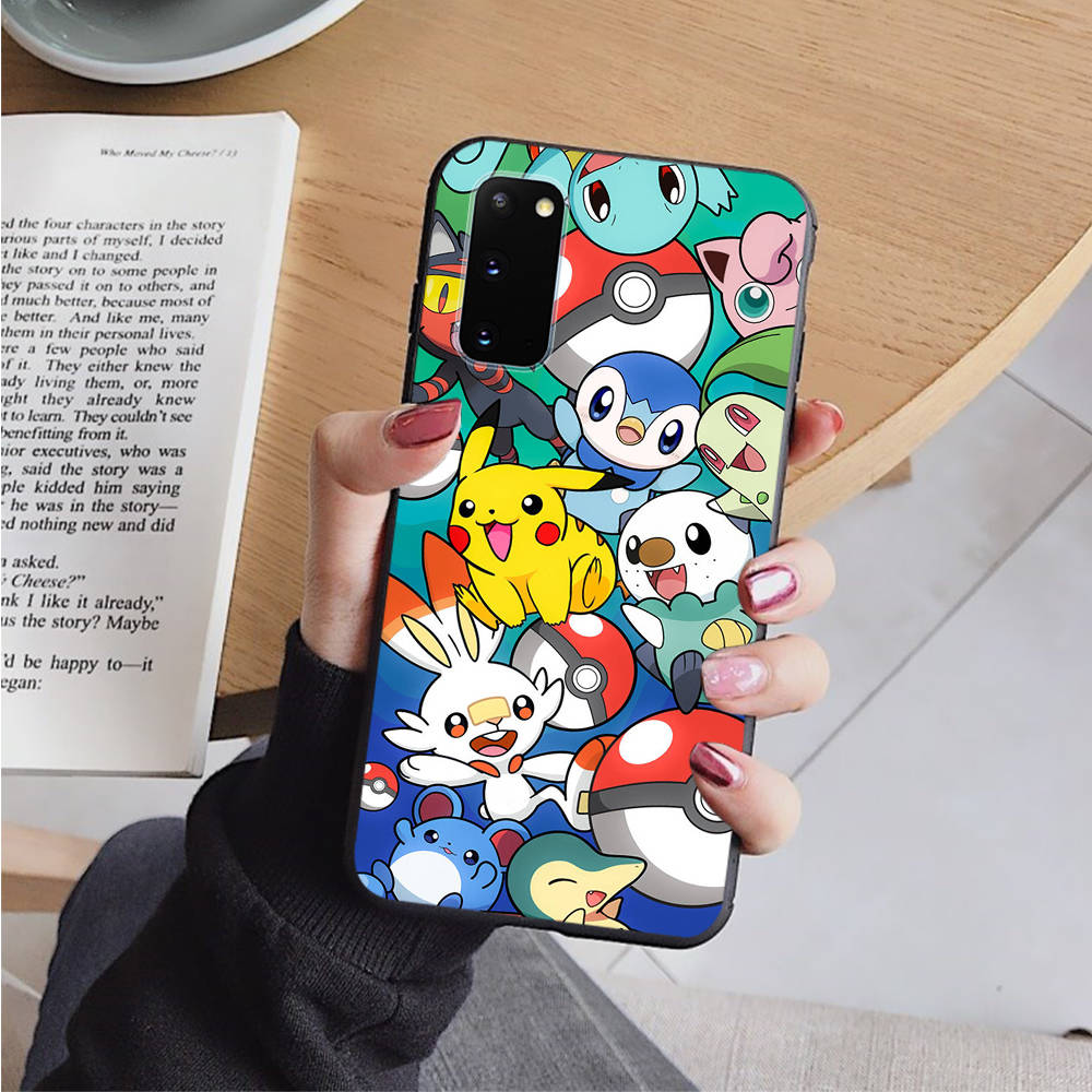 AP7 Pokemon Black Case for Xiaomi Poco X6 M5 M6 F5 F6 F1 C65 C55 C50 C51 C40 Redmi Note 7 8 14C A3X 13C 12C 11 10A 9C Pro Sofe Cover