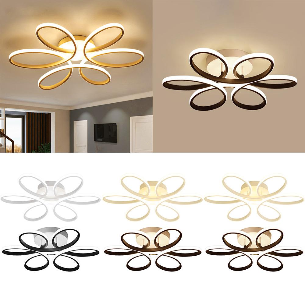 Flush Mount Lamp Three Colors LED Surface Mounted Ceiling Lamp Super Bright Household LED Chandelier Eye Care Home Decor Fixture